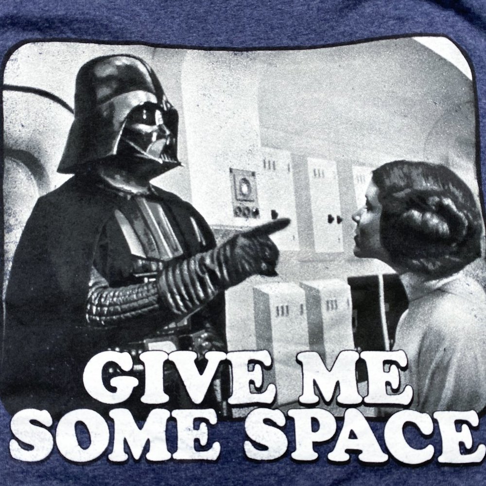 Star Wars L Give Me Some Space Vader Leia